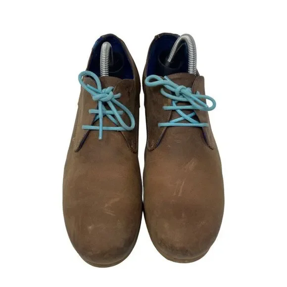 John Fluevog CBC Derbys womans brown leahter shoes 10.5 BoxAC lace up - Picture 2 of 6